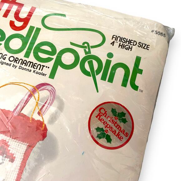 VTG Jiffy 3D Needle Point Kit Santa Stocking
Ornament 4" #5065 Christmas Project - Picture 3 of 7